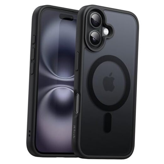 Magnetic Case for iPhone 16 6.1-Inch Compatible with MagSafe, Black