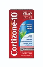 Cortizone-10 Soothing Aloe 1% Hydrocortisone Anti-Itch Creme Max Strength 1oz