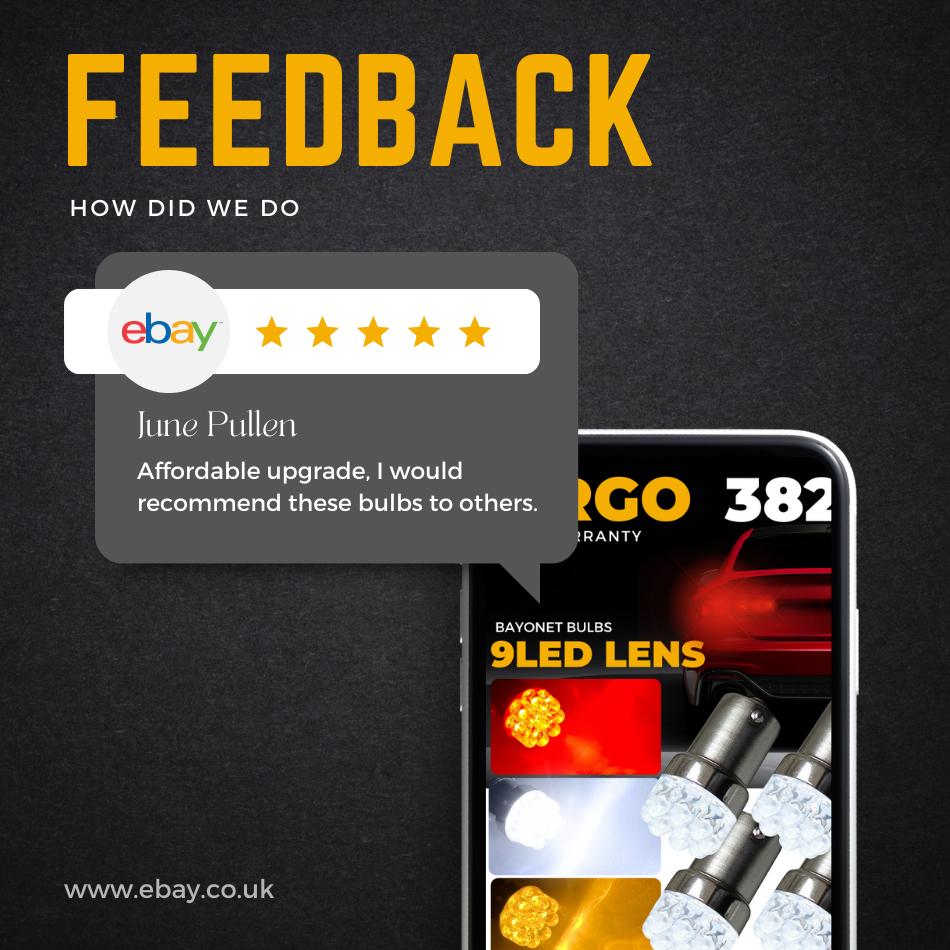 For Audi A4 B8 Rear Indicator Light Bulbs P21w Led Amber Bulb 2008-2015 ...
