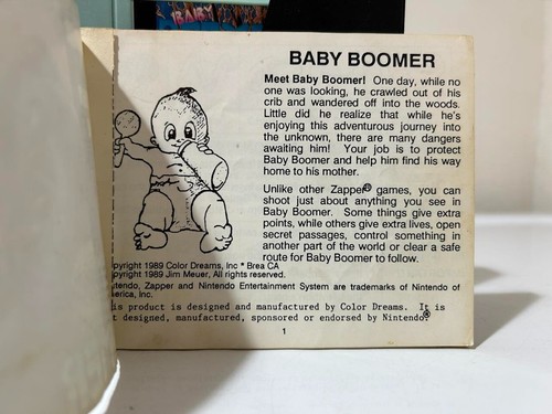 Baby Boomer Nintendo 1989 NES Auténtico Cartucho de Juego y Manual Probado Raro Juego - Imagen 3 de 13
