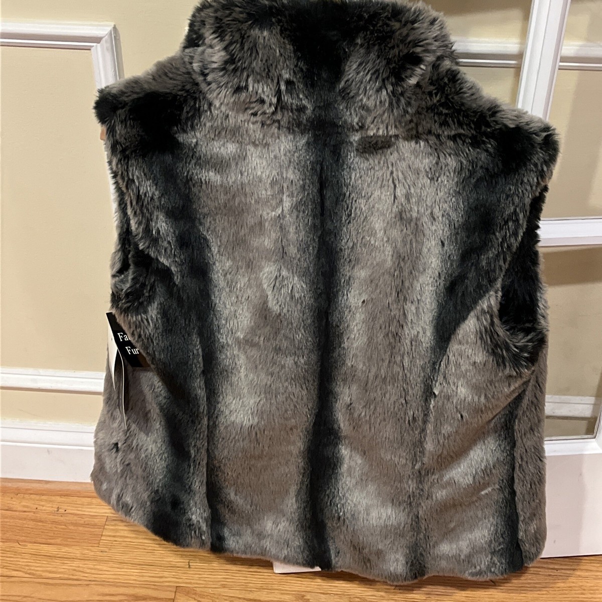 Kristen Blake Faux Fur Coat Women's Ladies M Medium Chinchilla