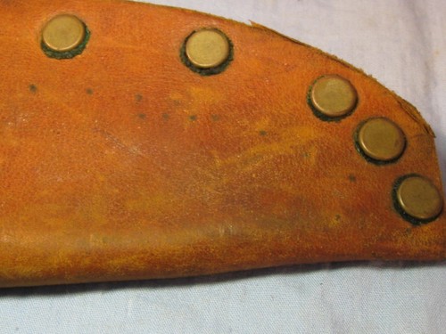 Brown Leather SHEATH For 8 INCH  hunting knife - Picture 4 of 7