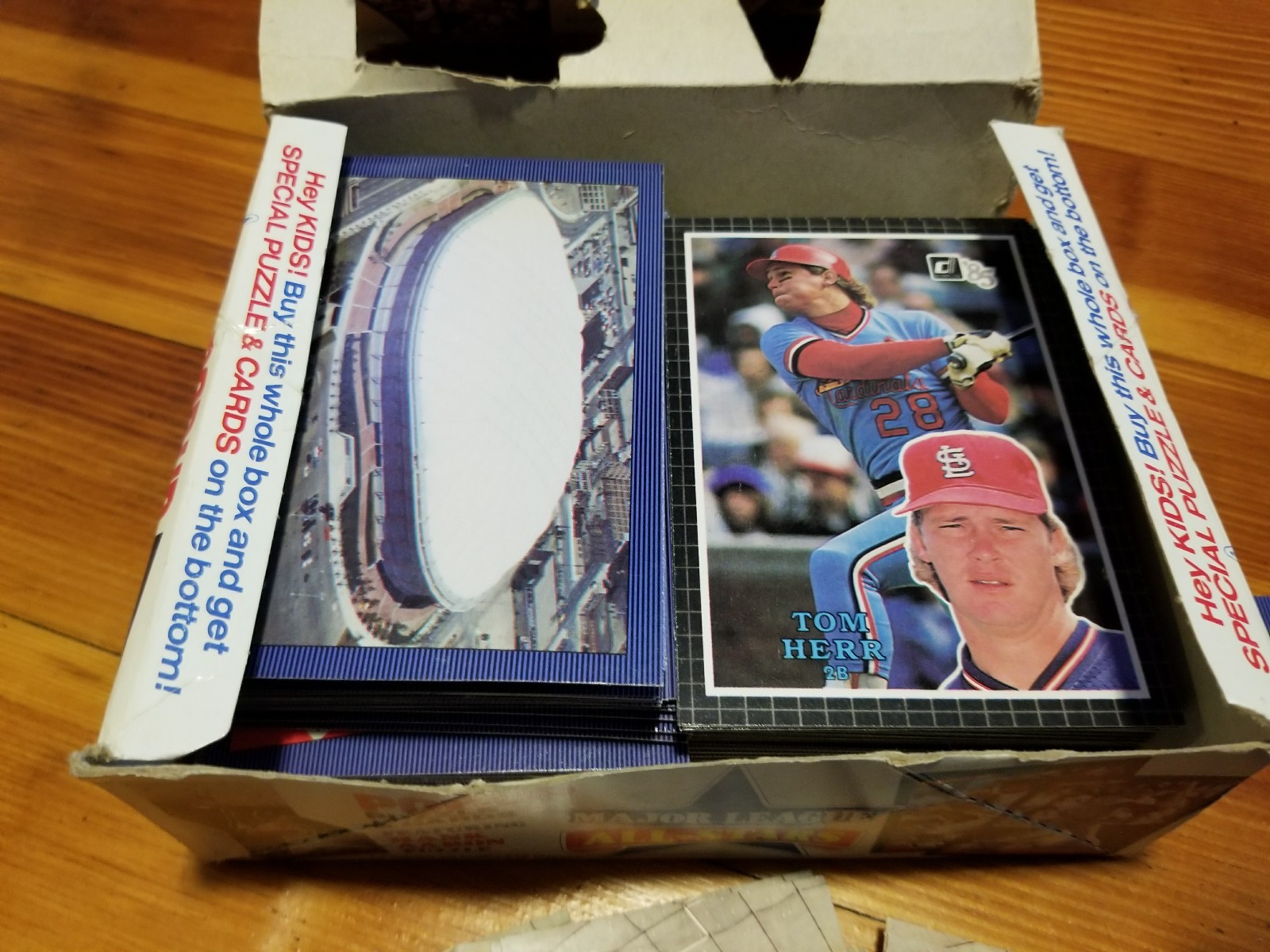 1986 Donruss Baseball Cards Box Large Cards PopUp and Puzzle eBay