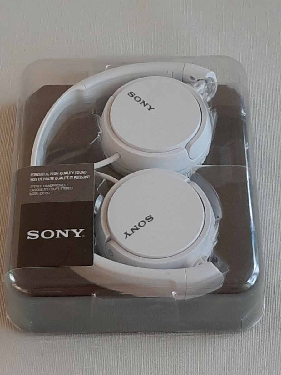 Sony MDR-ZX110APW Stereo Headphones Hands-free + Mic (White