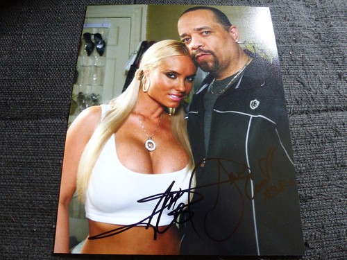 ICE-T & COCO AUSTIN signed Autogramm signiert LAW & ORDER: SPECIAL VICTIMS UNIT