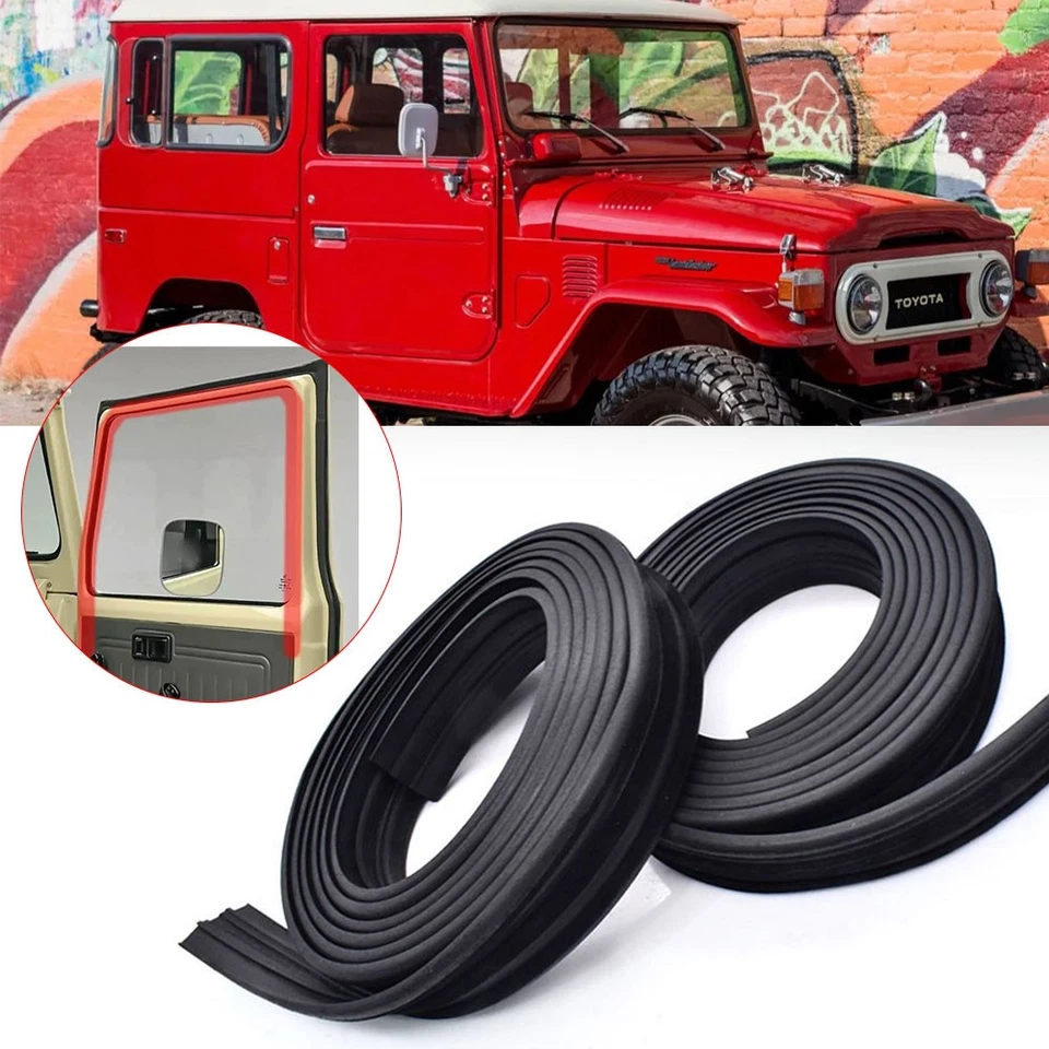 Ventilación de sellado de vidrio para puerta Weatherstrip 1976-1984 Toyota Land Cruiser FJ40 BJ40 Foto 4 de 4