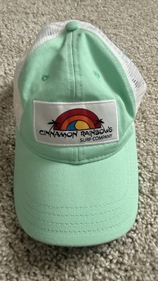 Cinnamon Rainbows Surf Company Tropical Sun Snap Back Trucker Hat One Size