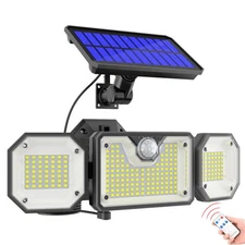 Solar Security Light 226 LED - Motion Sensor, Waterproof, Outdoor Wall Lamp