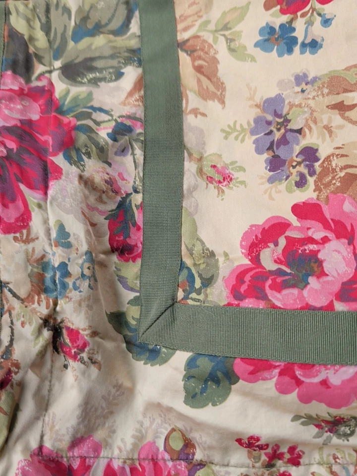 Chaps Ralph Lauren Rosemont Standard Pillow Shams Floral Cotton Set Of 2 EUC - Image 2 of 2