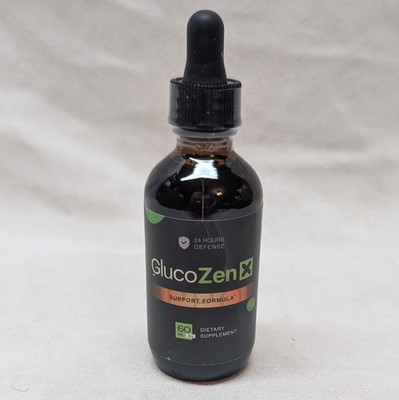 GlucoZen X Support Formula 24 Hours Defense Dietary Supplement 2 oz Exp 4/27