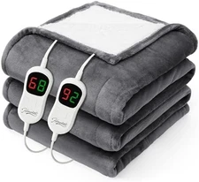 Queen Size Heated Electric Blanket 10 Levels Auto Off