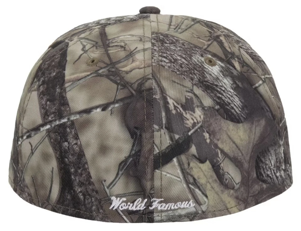 Supreme New Era Breast Cancer Awareness Box Logo Fitted Hat Camo - 7 1/4 - NEW - Image 3 of 4