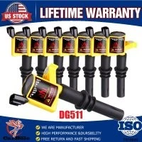 DG511 Ignition Coils for 2004 2005 2006 2007 2008 Ford F-150 4.6L 5.4L V8 8 Pack