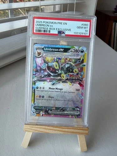 2025 POKEMON PRE EN-PRISMATIC EVOLUTIONS #060 UMBREON EX SURPRISE BOX EXCLUSIVE