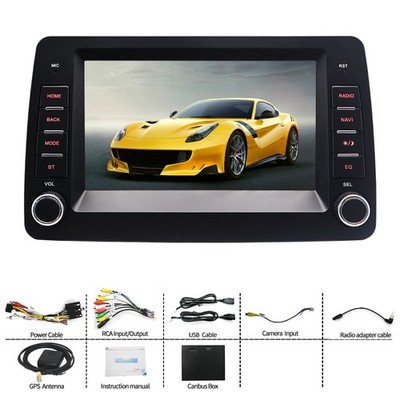 Car MP5 Player Bluetoooth 4+32G WIFI Touch Screen Fit For Fiat Panda 2003-2012
