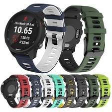 20/22mm Silicone Sports Band Strap For Samsung Galaxy Watch 3/Garmin 245/645