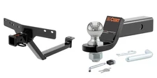 CURT Trailer Hitch Class 3 Tow Kit, 2in Ball Mount, Hitch Lock, Pin & Clip 13162