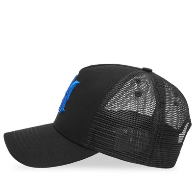AMIRI MA LOGO TRUCKER HAT (BLACK/BLUE) 100% AUTHENTIC BRAND NEW | eBay