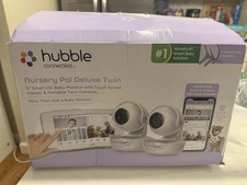 Hubble Connected Nursery Pal Deluxe Twin Wireless Baby Monitor 2-Camera Units