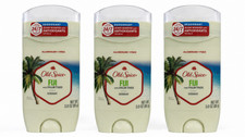 Old Spice Fiji with Palm Tree Aluminum Free Deodorant 3 oz 3 Pack