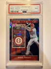 2020 Panini Chronicles - Titan Mike Trout #9 Blue Ice /99 PSA 9