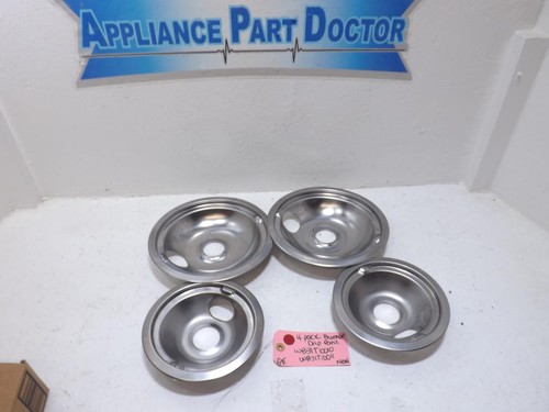 GE Range WB31T10010 WB31T10011 4er Pack Brenner Auffangschalen Neu
