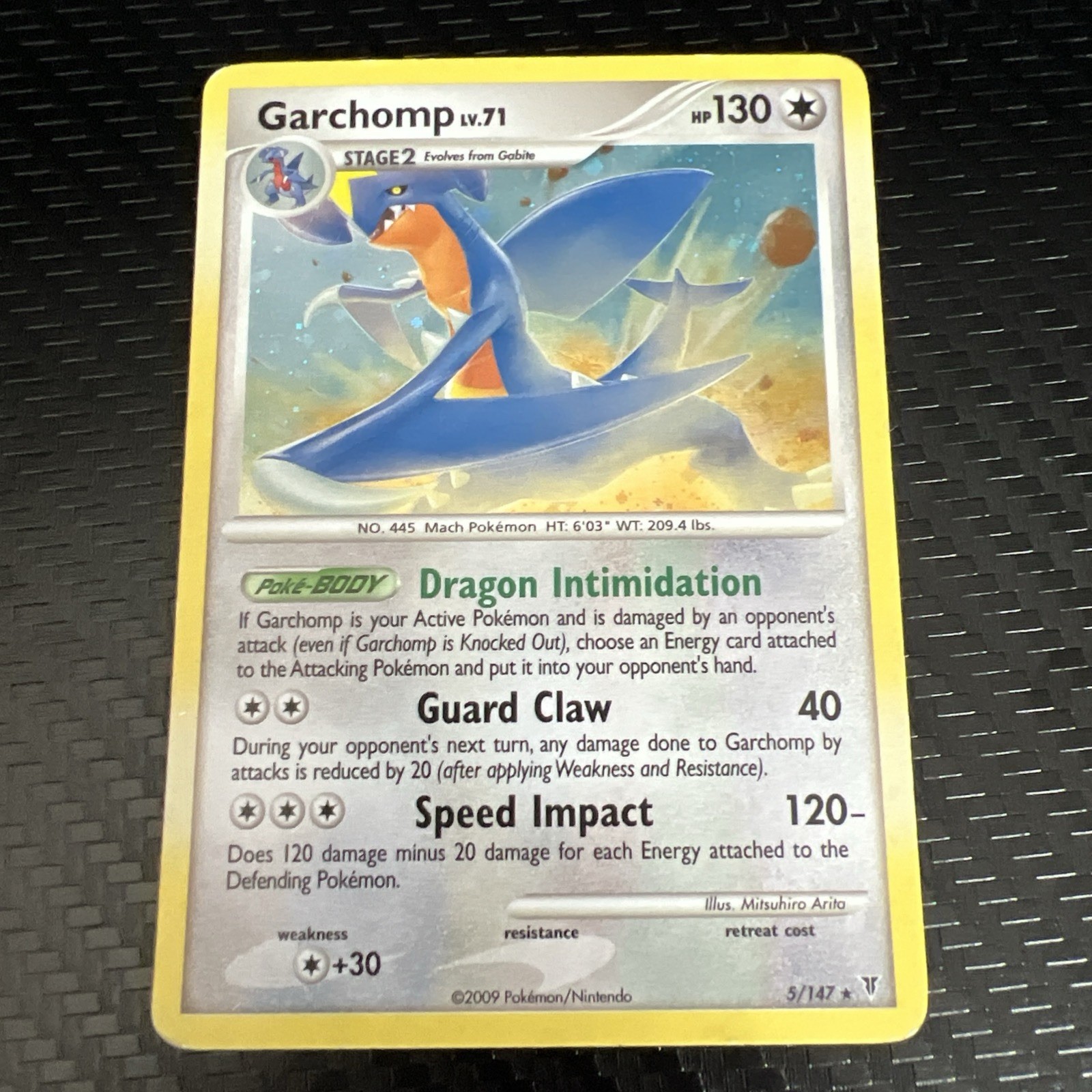 Pokémon TCG Garchomp Reverse Holo Card Supreme Victors 5/147