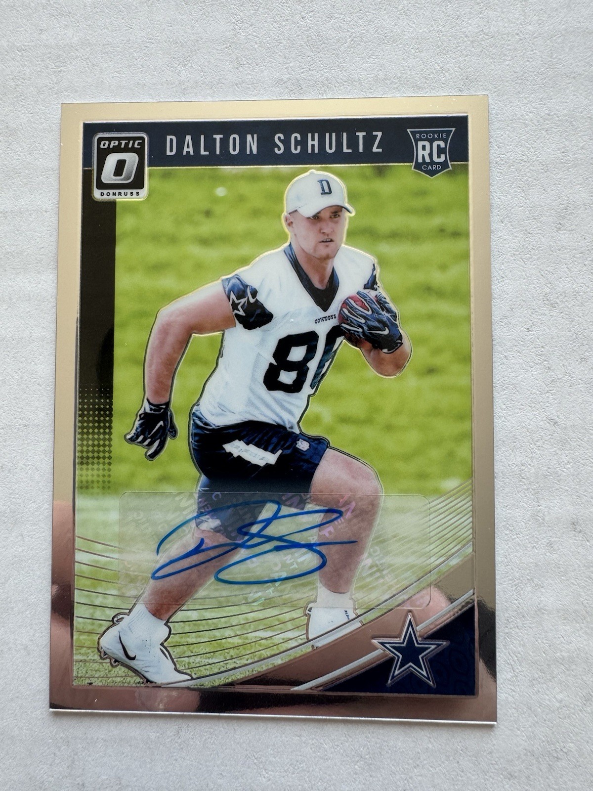 2018 Donruss Optic - Rookies Dalton Schultz #137 Autographs /150 (AU, RC)