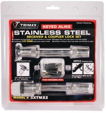 Trimax Premium Coupler Lock - Keyed-Alike Stainless Steel Lock Set - SXTM32