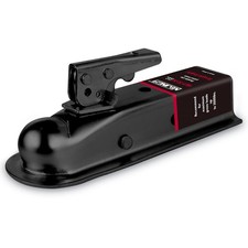 2" Ball Straight Trailer Coupler, 2" Channel, 3500 lbs Capacity, Black