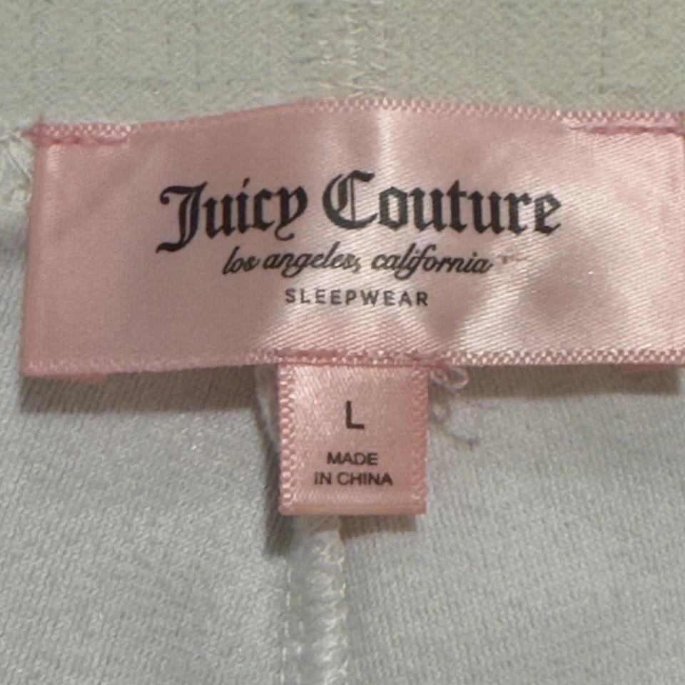 Y2K Juicy Couture Womens Micro Mini Lounge Shorts Size L Spell Out Rhinestone - Image 3 of 4