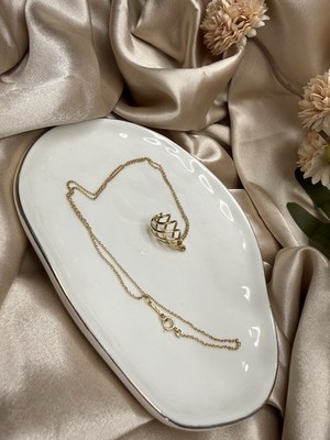 Tiffany & Co Paloma Picasso Venezia Luce 18K Gold Necklace AU750 Rare