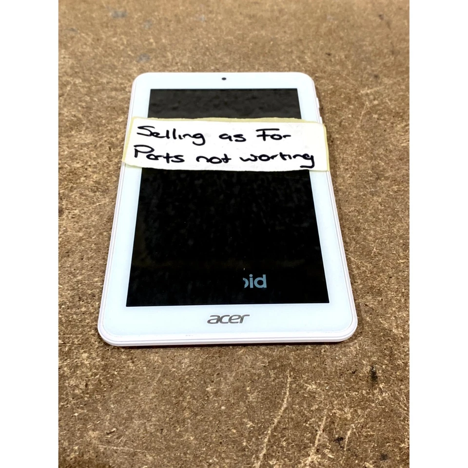Acer Iconia One 7 B1-7A0 Android Tablet White Bluetooth 7" LCD 0.3MP Quad-Core - Image 2 of 4