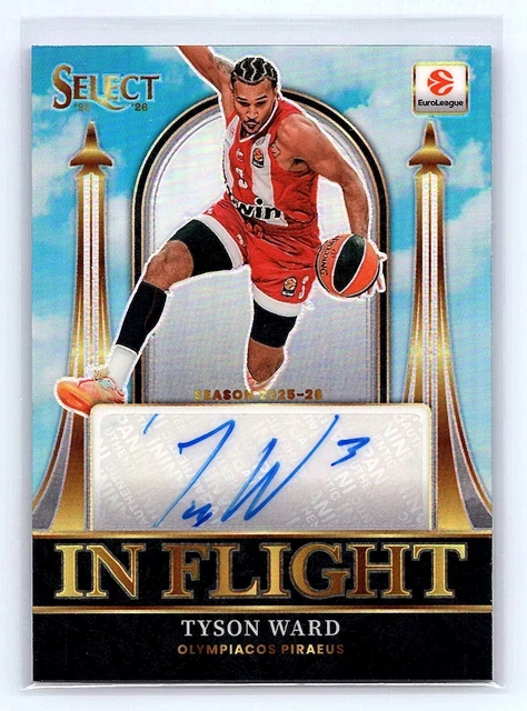 TYSON WARD 2025-26 Panini Select EuroLeague #IFS-WRD In Flight Auto /75