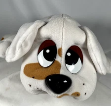 Pound Puppy white and brown Plush 1992 OG Vintage