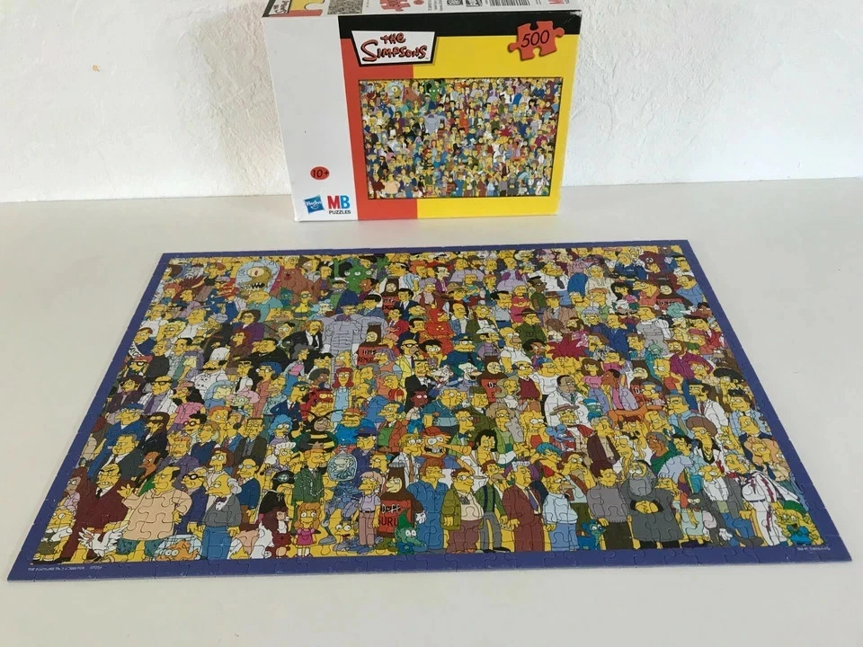 17 ⚜️ Hasbro The Simpsons 500 Piece Complete Puzzle - Image 2 of 4