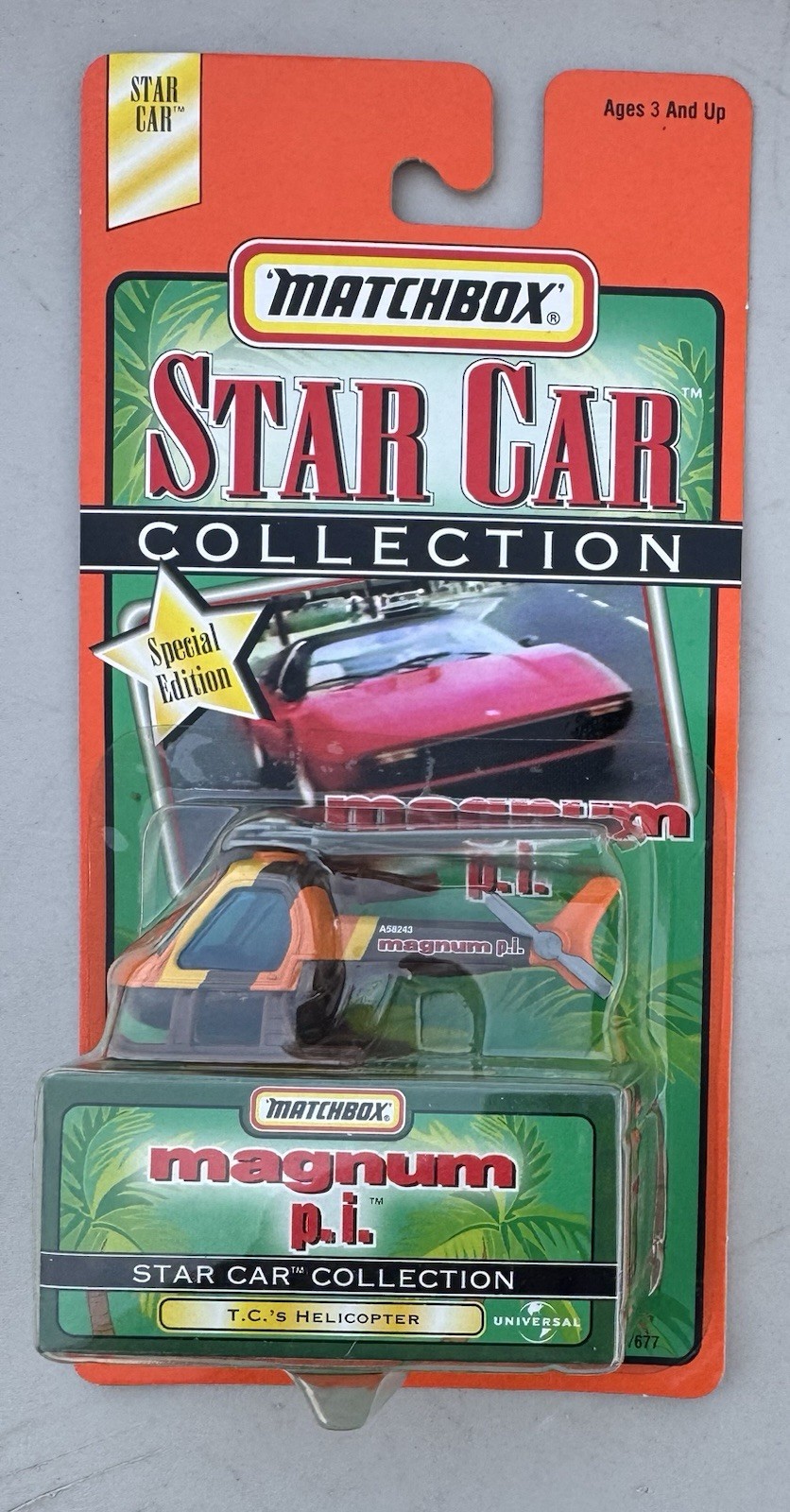 Vintage Matchbox Star Cars Special Edition Magnum P.I.  T.C’s Helicopter