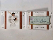 2019 National Treasures Cut Signatures Bobby Thomson #CSB-BT 19/25 All-Star Var