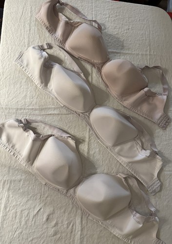 Vanity Fair Beauty Back Full Figure Wireless 71267 Smoother Bra 42D Qty 3 Used - Picture 4 of 5