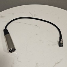 XLR 3-Pin Male Silver/Black Metal Audio Connector, Microphone to Mixer