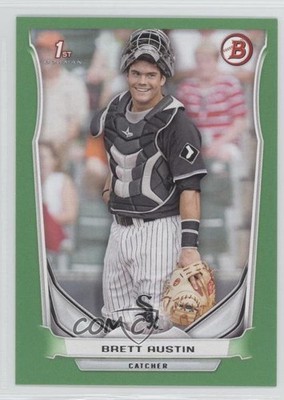 2014 Bowman Draft Green 66/75 Brett Austin #DP104 j1a