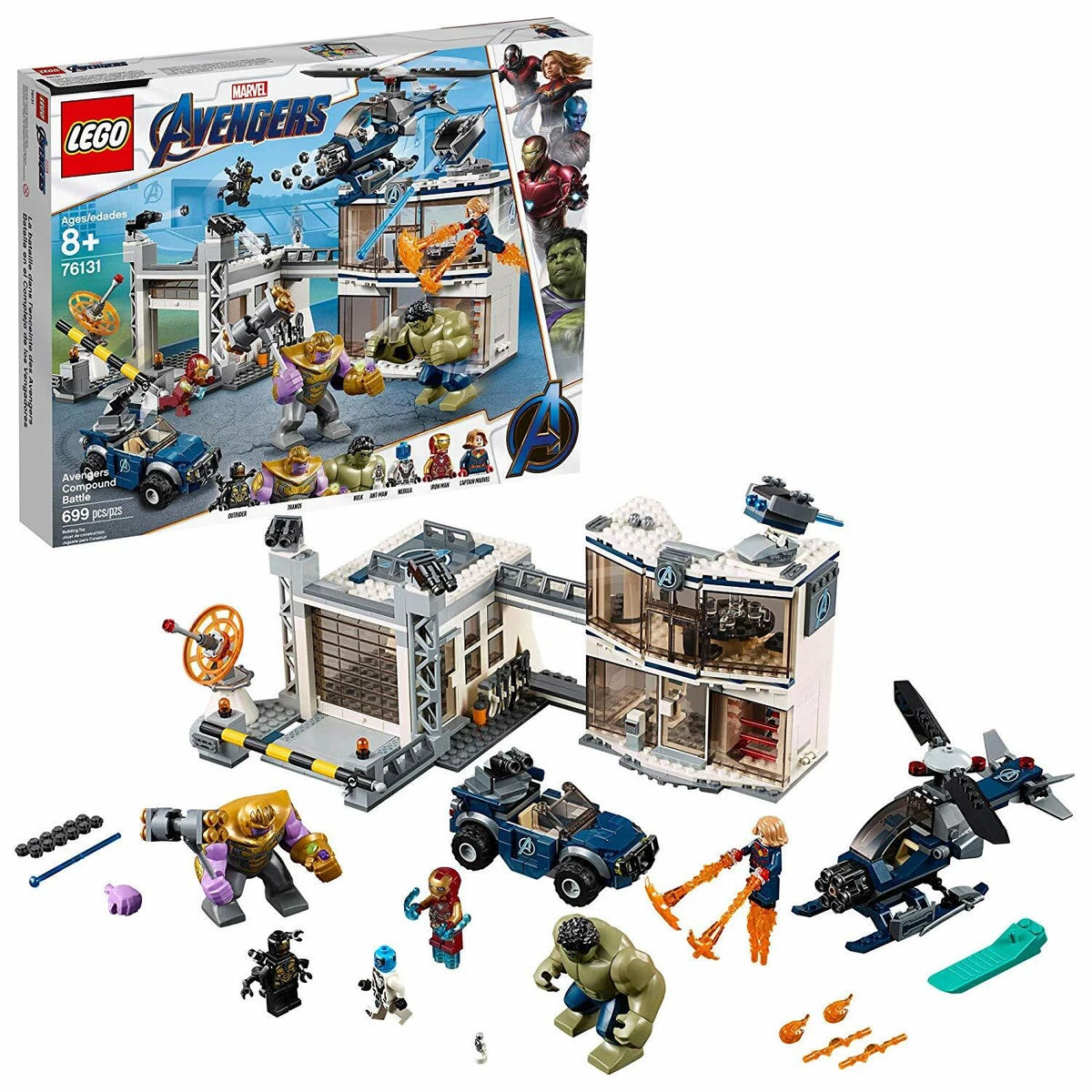 munching Kilauea Mountain cigaret LEGO Marvel Super Heroes Avengers Endgame 76131 Avengers Compound Battle  699 Pcs 673419306683 | eBay