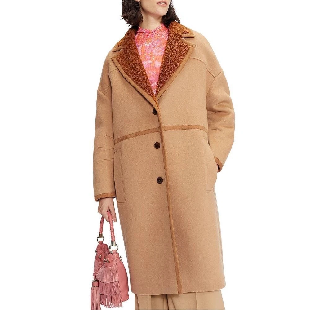 Ted baker top camel coat women's
