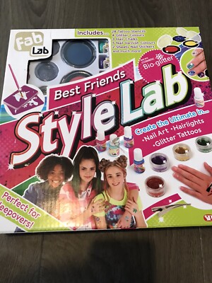 FabLab Style Lab Glitter Hair Nail & Glitter Tattoo Set