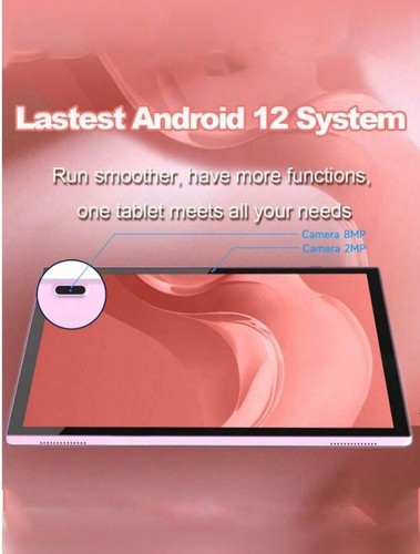 Coopers 10.1" Android 12 Tablet 2GB 32GB Quad Core 1.6GHz WIFI Pink NEW SEALED - Picture 6 of 7