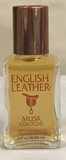 4 Bottles English Leather MUSK  by MEM 1 oz original glass bottle 90s