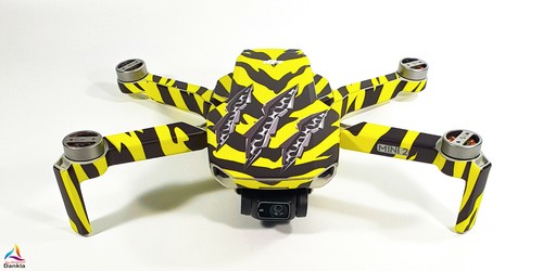 DJI MINI 2 - SKIN - DESIGN -  TIGER-GELB  - Decal - Wrap -  Folie - Picture 2 of 10