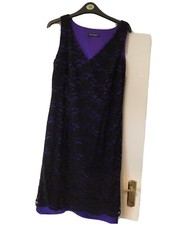 Purple/black Evening Dress