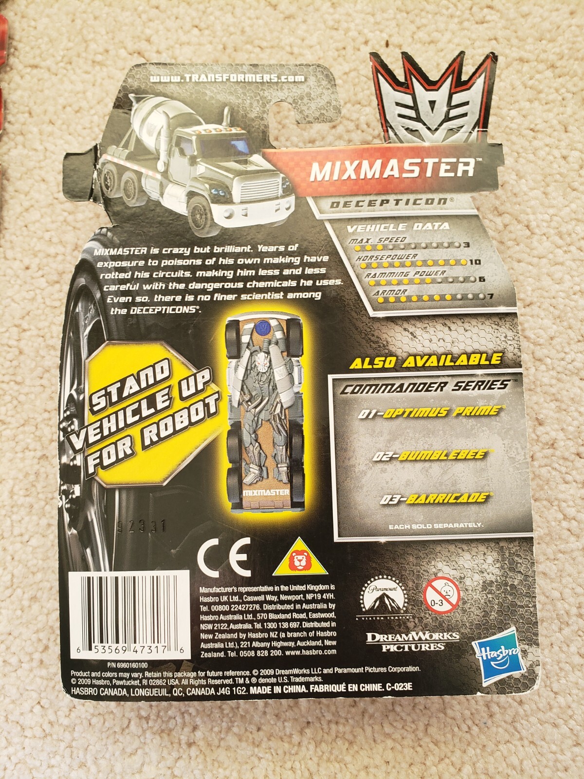 Transformers RPM's Mixmaster Commander Series Toy Car 04 Sealed New ...
