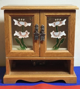 Large Dresser Top Jewelry Box With Music Box Ebay